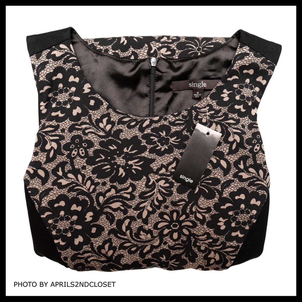 BLACK SLEEVELESS MINI BODYCON KNIT SHIFT DRESS A2C - Picture 7 of 8